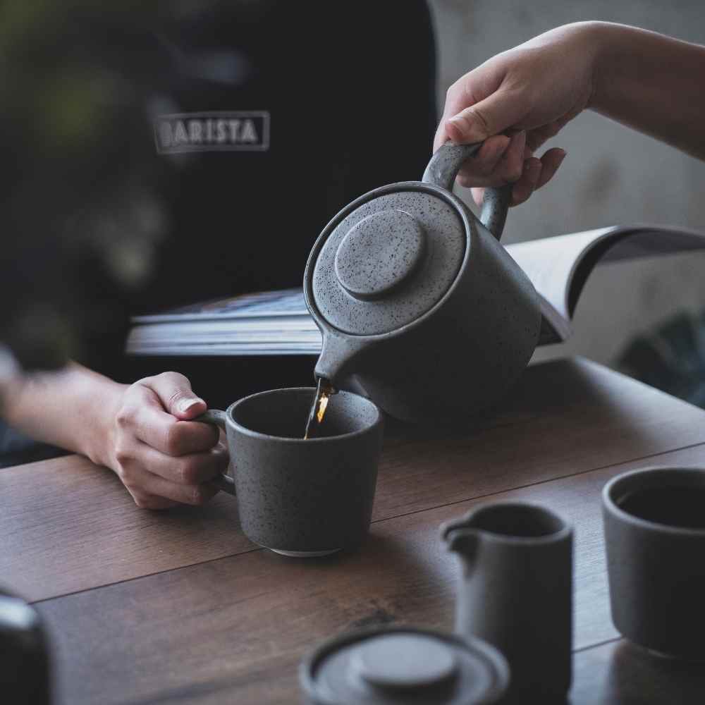 STONE - TETERA GRANITO CON INFUSOR 600ML