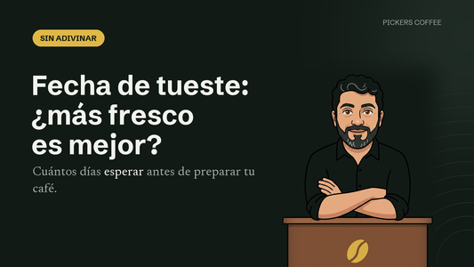 Fecha de tueste: ¿más fresco es mejor? El Educador de Pickers junto a su podio