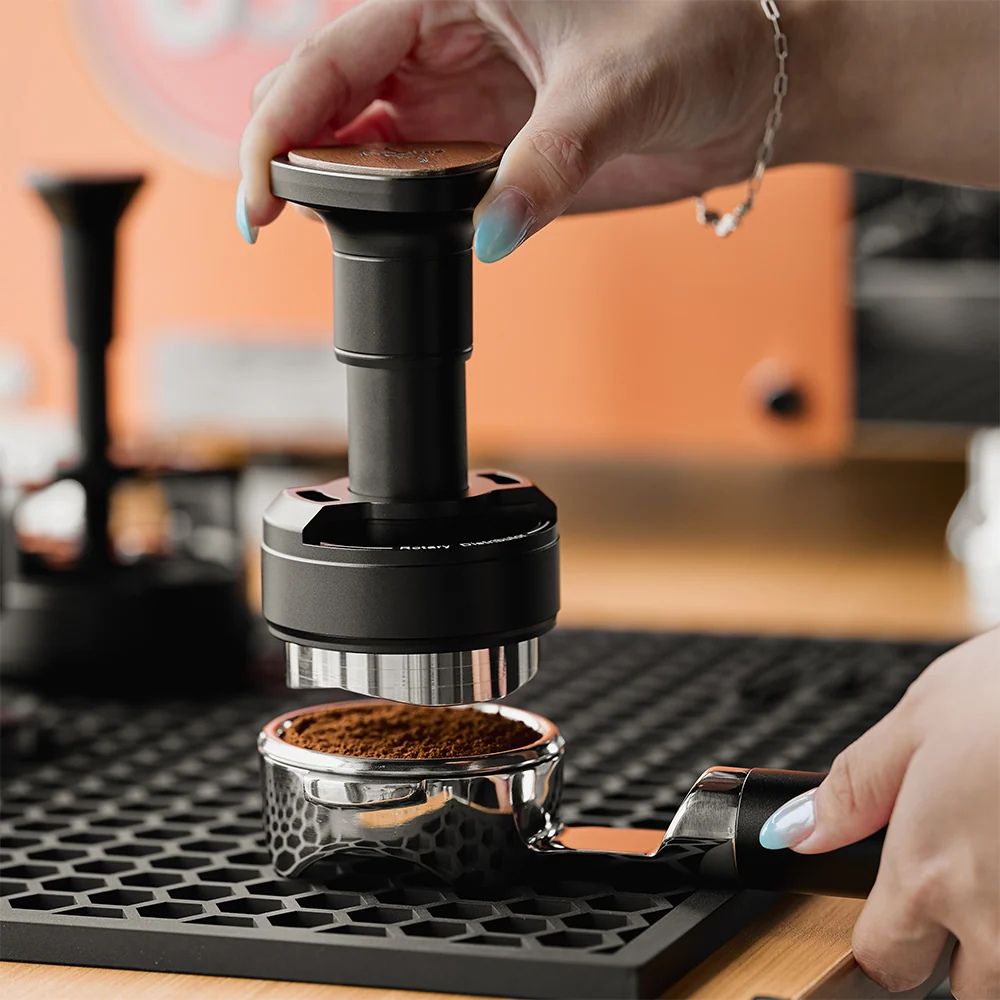IKAPE Distribuidor & Tamper Unipress 2-en-1 Presión-Rotación 58.35mm