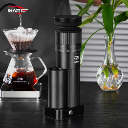 IKAPE Molino Eléctrico de Café - Hexagonal Burr 100 Pasos