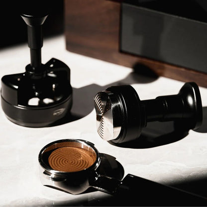 IKAPE Distribuidor & Tamper Unipress 2-en-1 Presión-Rotación 58.35mm