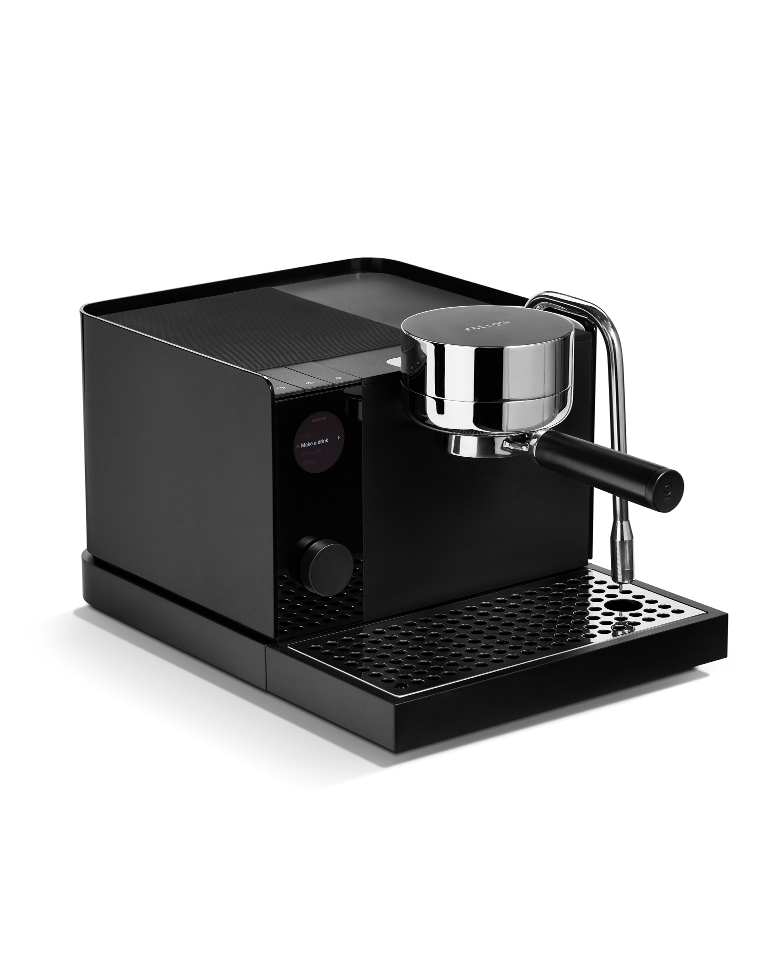 Fellow Espresso Series 1 en negro con control de presión y vaporizador