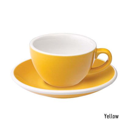 Set de 6 x EGG 150ml Flat White - Taza y Platillo
