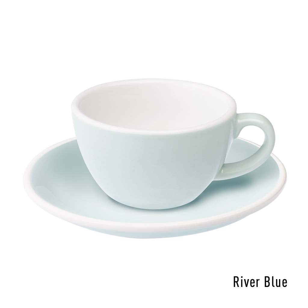 Set de 6 x EGG 150ml Flat White - Taza y Platillo