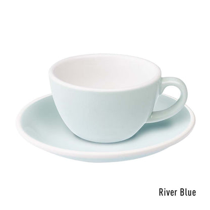 Set de 6 x EGG 150ml Flat White - Taza y Platillo