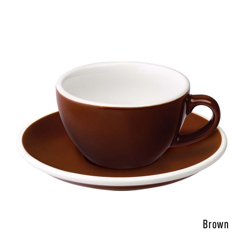 Set de 6 x EGG 150ml Flat White - Taza y Platillo