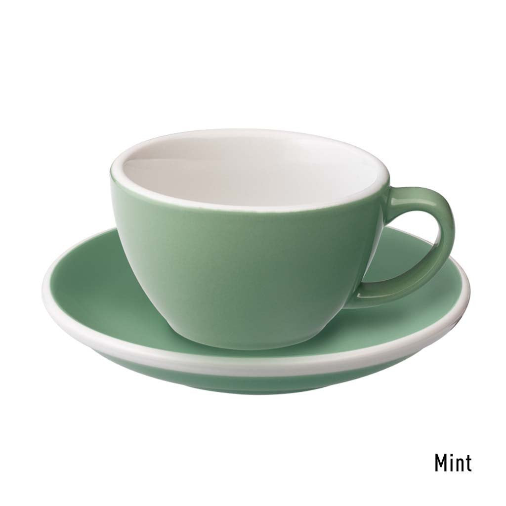 Set de 6 x EGG 150ml Flat White - Taza y Platillo