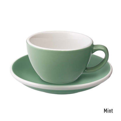 Set de 6 x EGG 150ml Flat White - Taza y Platillo