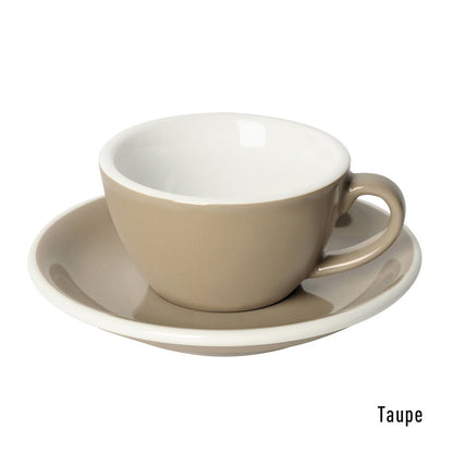 Set de 6 x EGG 150ml Flat White - Taza y Platillo