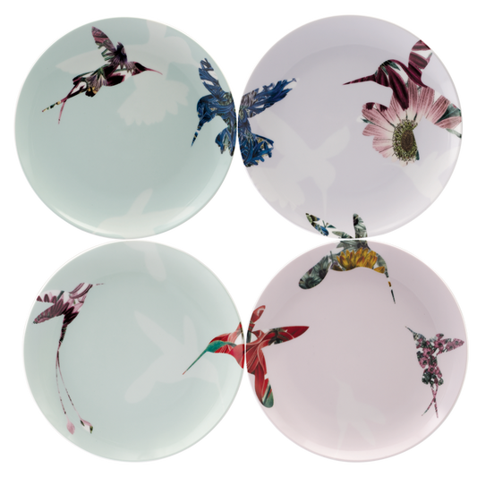 Flutter - Set of 4 Assorted 21cm Salad Plates (Assorted)