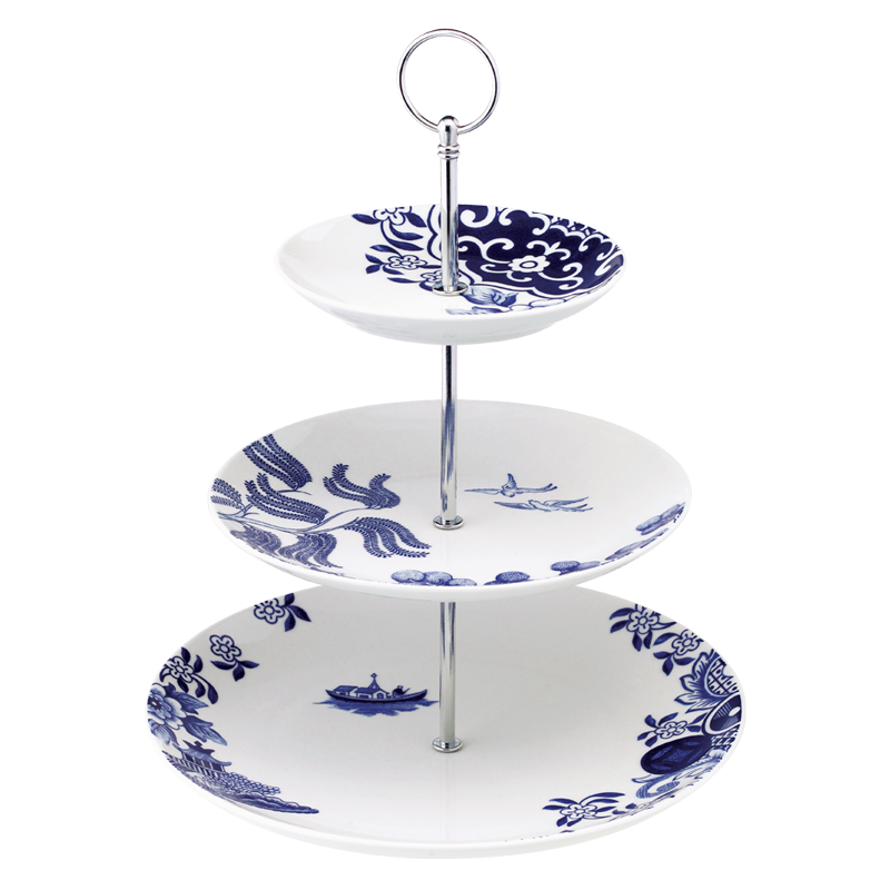 WILLOW LOVE STORY 3-Tier Cake Stand (blue)